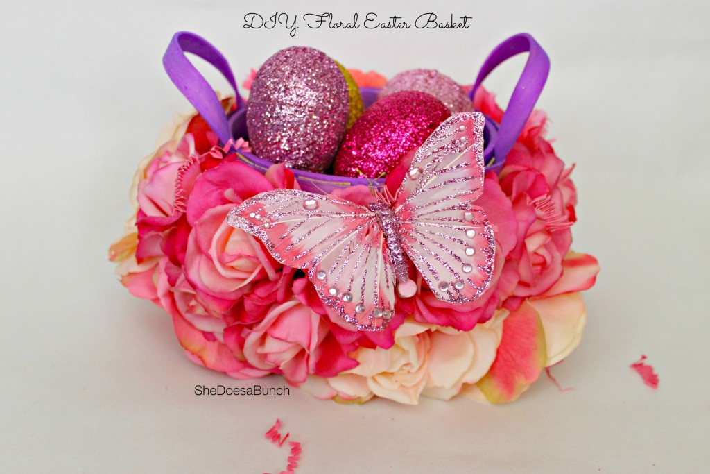 DIY Floral Easter Basket