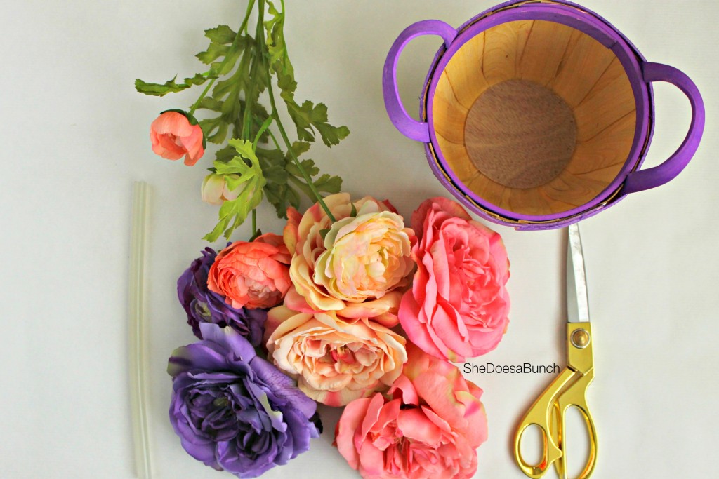 DIY Floral Easter Basket