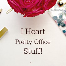 I Heart Pretty Office Stuff