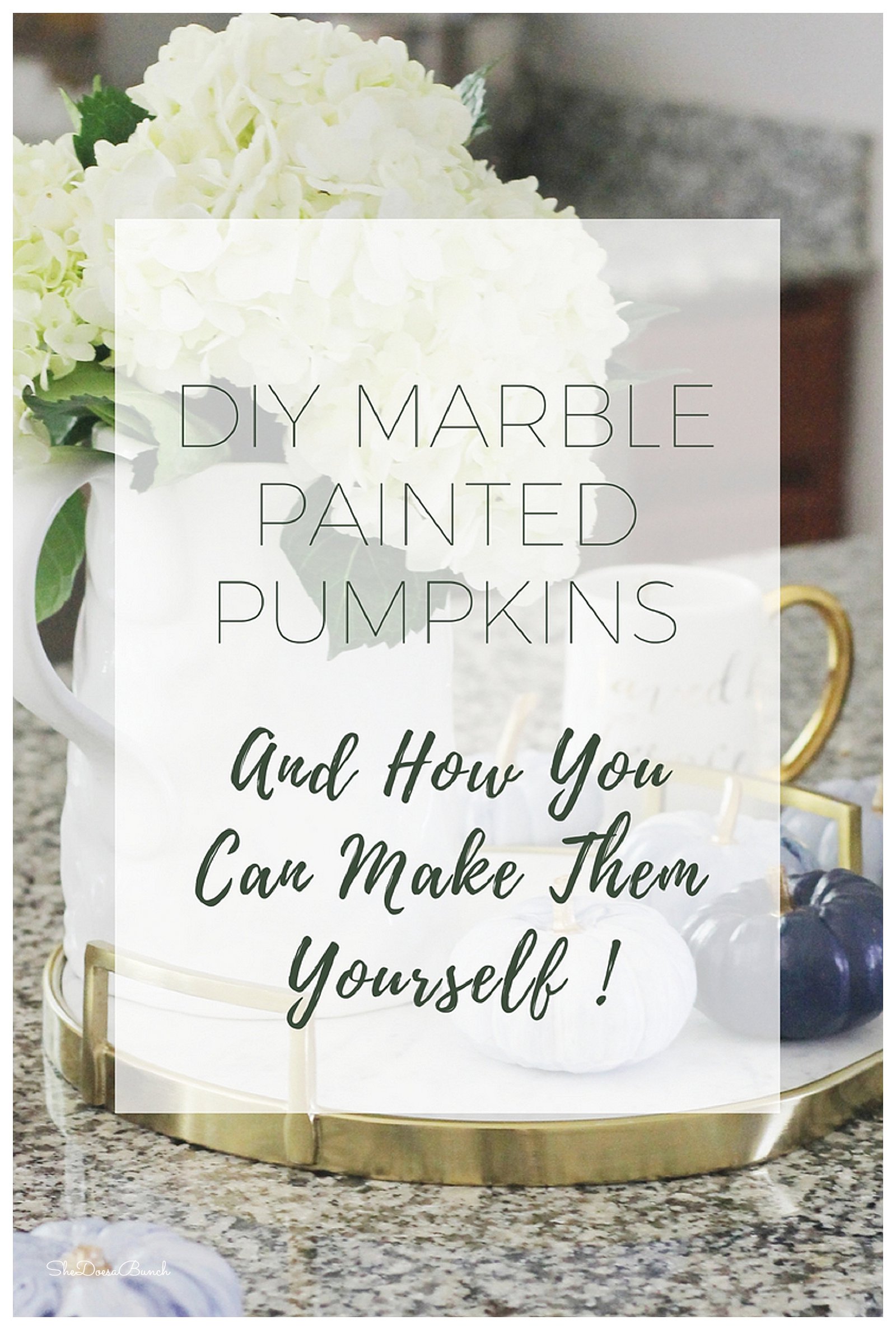 Marble Painted Pumpkins